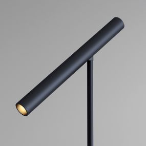 Artdelight Kansas - vloerlamp - Ø 2,5 x 140 cm - 6W dimbare led incl. - zwart
