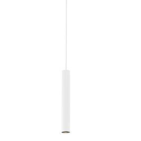 Faro Neso Top - hanglamp voor magnetische rail - Ø 3,5 x120 x 16,5 cm - 5W LED warm wit (2700K) incl. - 40° lichtbundel - wit
