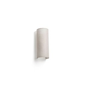 Faro Otton long & round - wandlamp - 12,5 x 14,8 x 37 cm - lichte jute