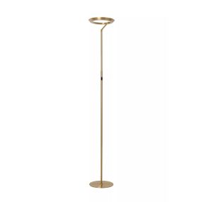 Lucide Celeste - staanlamp - Ø 28 x 174 cm - 21W dimbare LED incl. - messing
