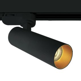 ONE Light COB Cylinder Range - rail spot - 3-fase railsysteem - Ø 4 x 13,5 cm - 8W dimbare LED incl. - zwart