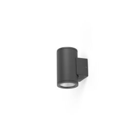 Faro Tond 2L - buiten wandverlichting - Ø 8 x 10,6 x 13 cm - 2x 6W LED incl. 3000K - IP54 - donker grijs