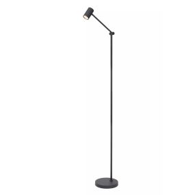 Lucide Tipik - oplaadbare vloerlamp - 37,3 x 22 x 138 cm - 3 stap dimmer -  3W LED incl. - zwart