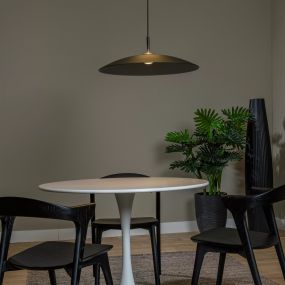 Lucide Menga - hanglamp - Ø 60 x 150 cm - 18,6W dimbare LED incl. - gerookt