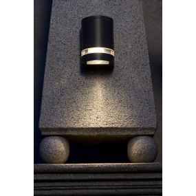 Lutec Focus - buiten wandlamp - 11 x 11 x 15 cm - IP44 - donkergrijs