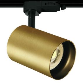 ONE Light Dark Light GU10 Track Spots - rail spot - 3-fase railsysteem - Ø 6,8 x 10 cm - geborsteld messing