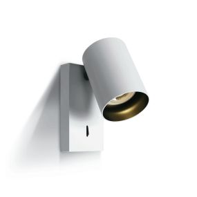 ONE Light Retro GU10 Spots - wandlamp met schakelaar - 7 x 13 x 2 cm - wit