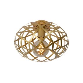 Lucide Wolfram - plafondverlichting - Ø 30 x 20 cm - mat goud