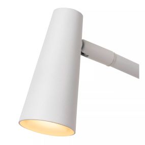 Lucide Stirling - oplaadbare tafellamp - 30,5 x 14 x 47,5 cm - 3 stap dimmer - 3W dimbare LED incl. - wit