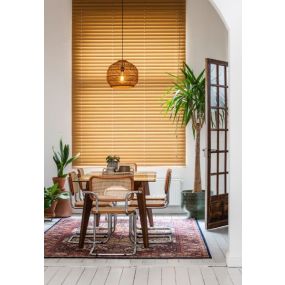 Lucide Moloko - hanglamp - Ø 40 x 165 cm - rotan