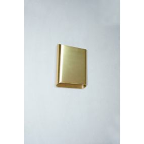Artdelight Diaz Large - wandverlichting - 4 x 14,5 x 20 cm - 2 x 6W LED incl. - IP65 - warm goud