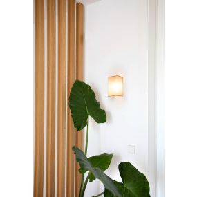Faro Otton - wandlamp - 10,5 x 12,5 x 20,5 cm - jute