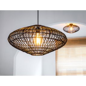 Lucide Magali - hanglamp - Ø 56 x 160 cm - zwart