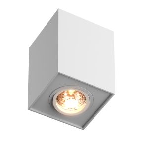 Zuma Line Quadro H - opbouwspot - 9,7 x 9,7 x 12,5 cm - wit