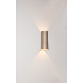 Artdelight Brody - wandlamp - Ø 7,2 x 18 cm - 2 x 4W LED incl. - IP54 - champagne