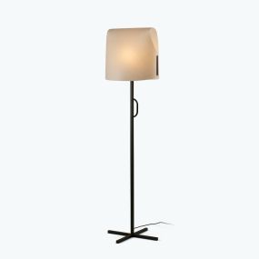 Faro Luang - staanlamp - 42 x 30 x 153 cm - beige/zwart