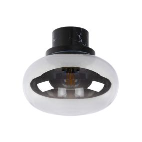 Lucide Lorena - plafondverlichting - Ø 23 x 20 cm - IP44 - fumé