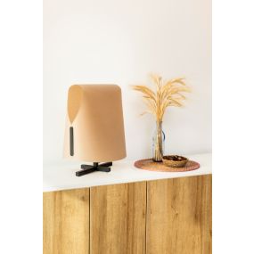 Faro Luang - tafellamp - 42 x 30 x 46,5 cm - karamel/zwart