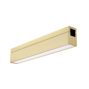 Nova Luce Versus - lichtpunt magnetisch railsysteem - 25 x 2,6 x 4,4 cm - 10W LED incl. - satijn messing