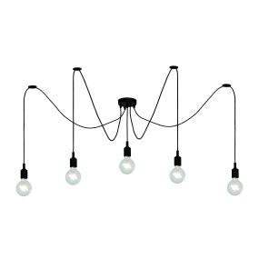 Lucide Fix Multiple - hanglamp - 400 x 200 cm - zwart