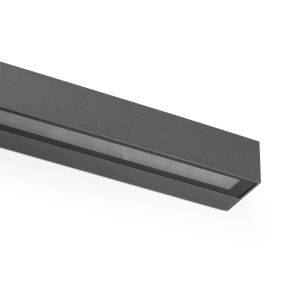 Faro Doro - wandverlichting - 38 x 7,5 x 5,8 cm - 20W LED incl. - IP65 - donkergrijs