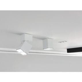 VK Lighting Kyvos - opbouwspot - 6,05 x 6,05 x 8 cm - 8W LED incl. - wit