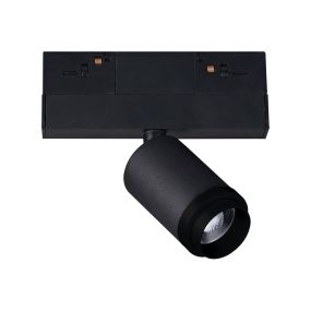 VK Lighting Kona - magnetisch railsysteem - railspot met zoomfunctie - 13,9 x 4,5 x 12,7 cm - 5W dimbare LED incl. - zwart