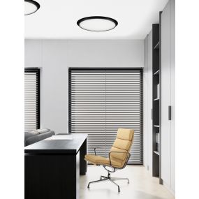 Nova Luce Perfect Profile Trimless - inbouwspot op afstandsbediening (incl.) - Ø 600 mm, 670 mm inbouwmaat - 40W dimbare LED incl. - 2700K-6000K - zwart