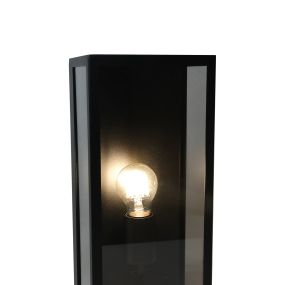 Artdelight Rowin - buiten wandverlichting - 16 x 11 x 35 cm - IP44 - zwart