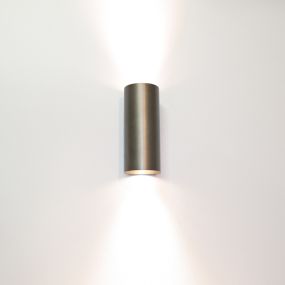 Artdelight Roulo2 - wandverlichting -  Ø 6,5 x 15,4 cm - licht brons