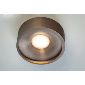 Artdelight Orlando - plafondverlichting - Ø 14 x 5 cm - 10W dimbare LED incl. - brons