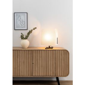 Faro Luang - tafellamp - 42 x 30 x 46,5 cm - beige/zwart