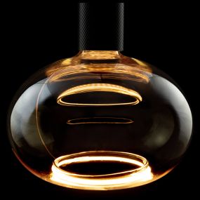 Segula LED lamp - Floating Oval - Ø 20 x 19 cm - E27 - 4,5W dimbaar - 2200K - amber