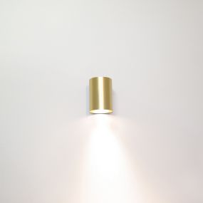 Artdelight Roulo1 - wandverlichting - Ø 6,4 x 9 cm - mat goud