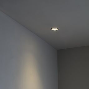 Faro Fresh - inbouwspot - Ø 90 mm, Ø 83 mm inbouwmaat – mat zwart
