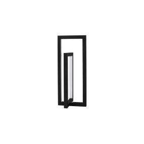 Nova Luce Zesiro - tafellamp - 17 x 17 x 42 cm - 12W dimbare LED incl. - zwart