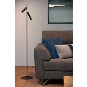 Lucide Philon - Leeslamp - Ø 23 x 140 cm - 2 x 4,5W dimbare LED incl. - zwart