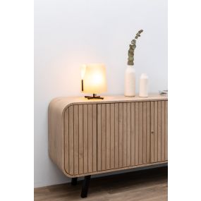 Faro Luang - tafellamp - 28 x 29,5 x 18,5 cm - beige/zwart