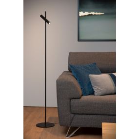 Lucide Philon - Leeslamp - Ø 23 x 140 cm - 4,5W dimbare LED incl. - zwart