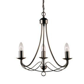 Searchlight Maypole - luster - Ø 46 x 100 cm - antiek messing