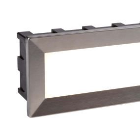 Searchlight Ankle - inbouw wandverlichting - 20,5 x 6,5 x 9,5 cm - 3,5W LED incl. - IP65 - roestvrij staal