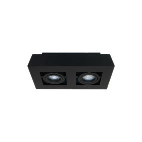 Artdelight Bosco - opbouwspot 2L - 25 x 14 x 8,6 cm - zwart