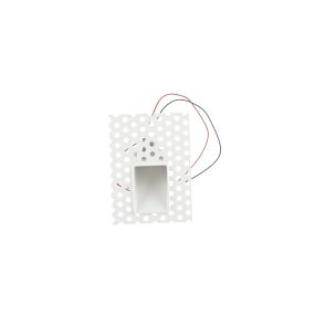 Projectlight Blanche - inbouw wandverlichting - 8 x 11 cm - 1W dimbare LED incl. - wit