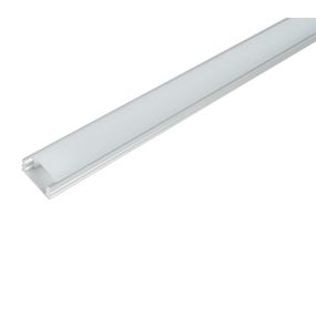 Elmark led profiel met cover - 1,5 x 0,6 x 200 cm - aluminium