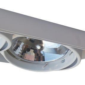 Zuma Line Oneon DL 111-2 - inbouwspot 2L - 299 x 156 mm, 300 x 157 mm inbouwmaat - wit