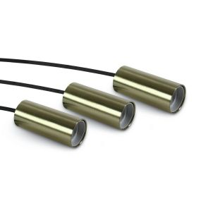 ONE Light E27 Pendant Tubes - hanglamp - Ø 4,2 x 209,5 cm - geborsteld messing