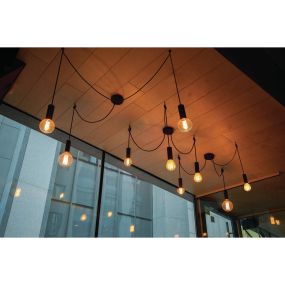 ONE Light E27 Pendant Tubes - hanglamp - Ø 4,2 x 209,5 cm - zwart
