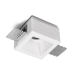 Artdelight Toure - inbouwspot - 80 x 80 mm, 83 x 83 mm inbouwmaat - wit