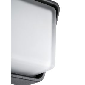 Faro Half - wandverlichting - 30 x 7,9 x 11 cm - 13W LED incl. - IP65 - donkergrijs
