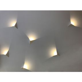 VK Lighting Asteri - wandverlichting - 24,5 x 7,5 x 20,5 cm - 3W LED incl. - wit